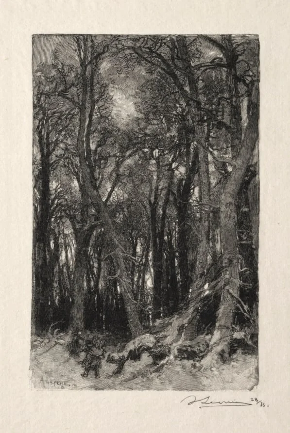 Le Bas Bréau, detail