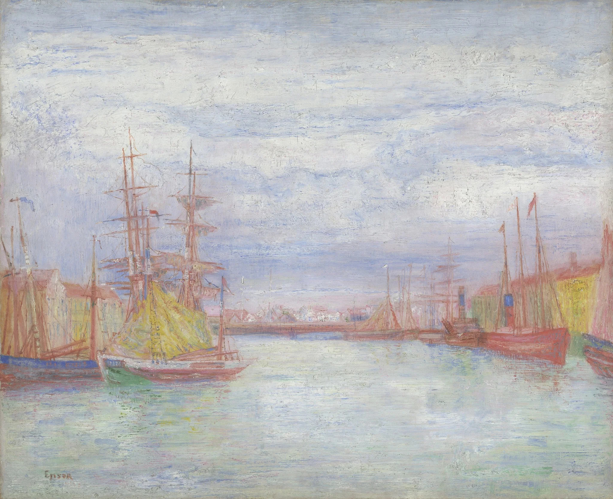 Ostend Harbour, detail