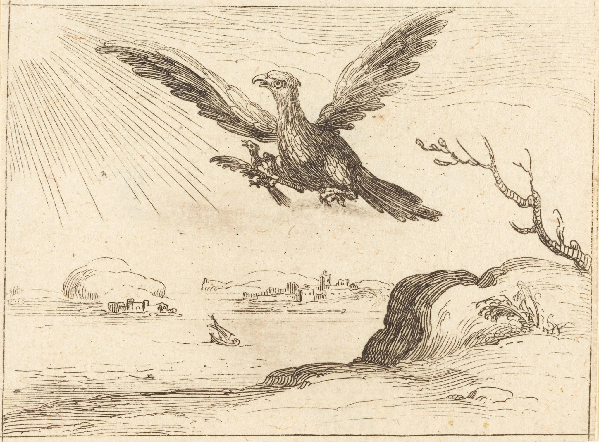 Eagle and Young, detail