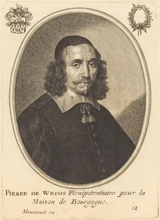 Pierre de Weims, by Balthasar Moncornet, ink, 1634