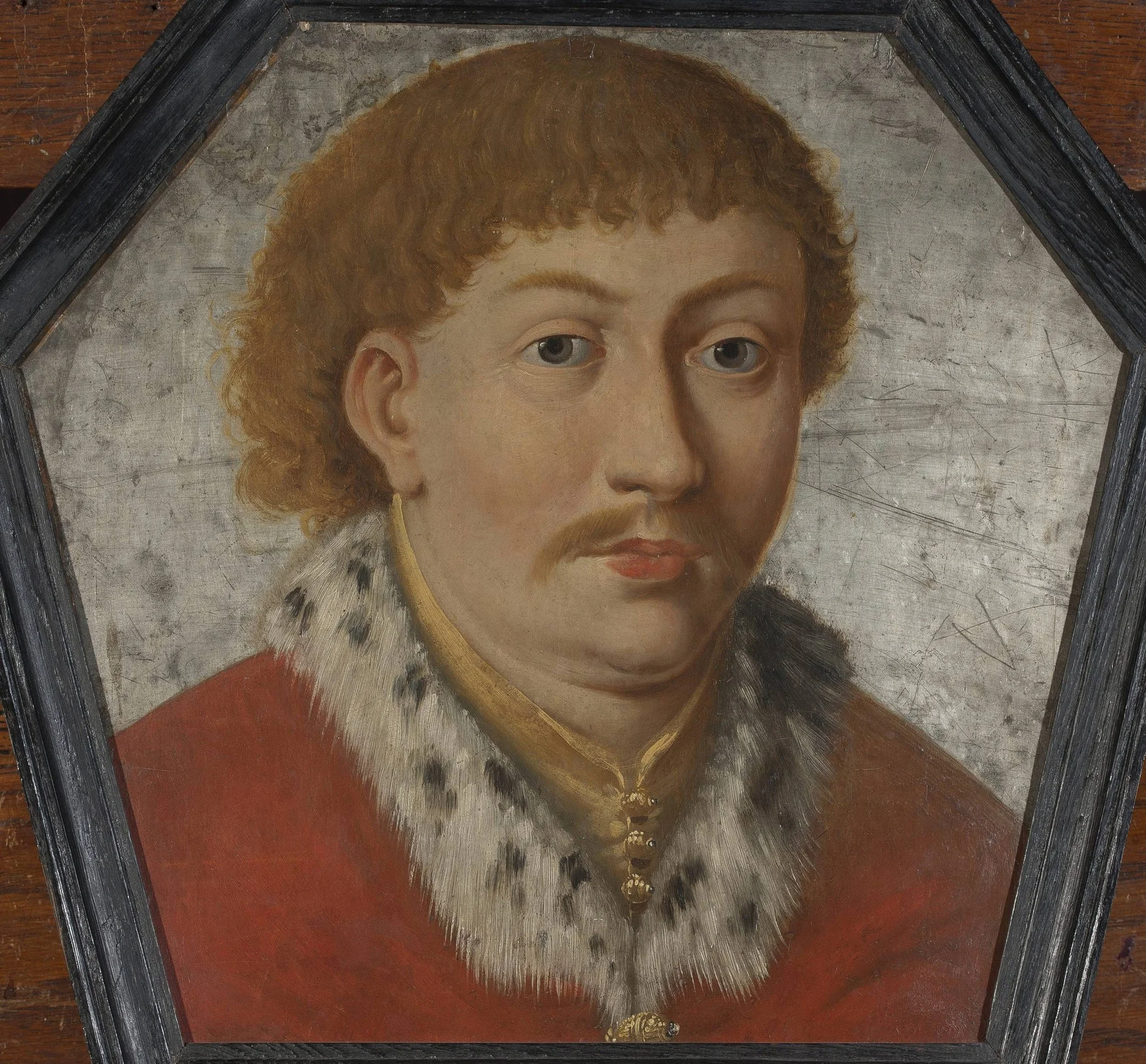 Coffin portrait of a young nobleman, detail