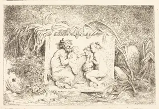 The Satyr's Family (La famille du satyre), by Jean Honoré Fragonard, ink, 1763