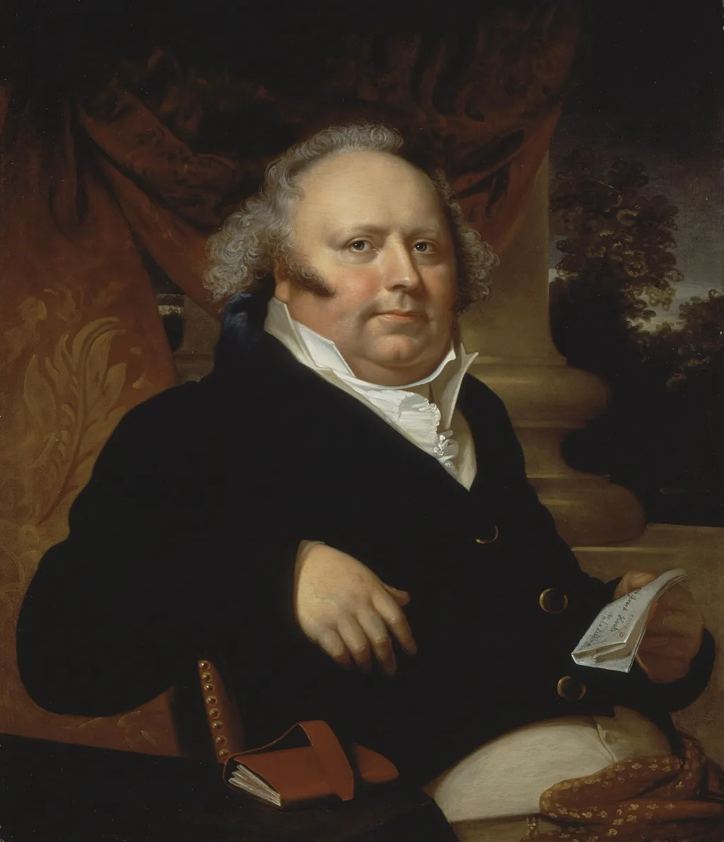 Portrait of Jacob Gerard Koch, by Rembrandt Peale, oil, 1817