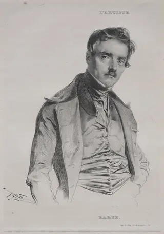 Antoine-Louis Barye, by Jean Francois Gigoux, 1840