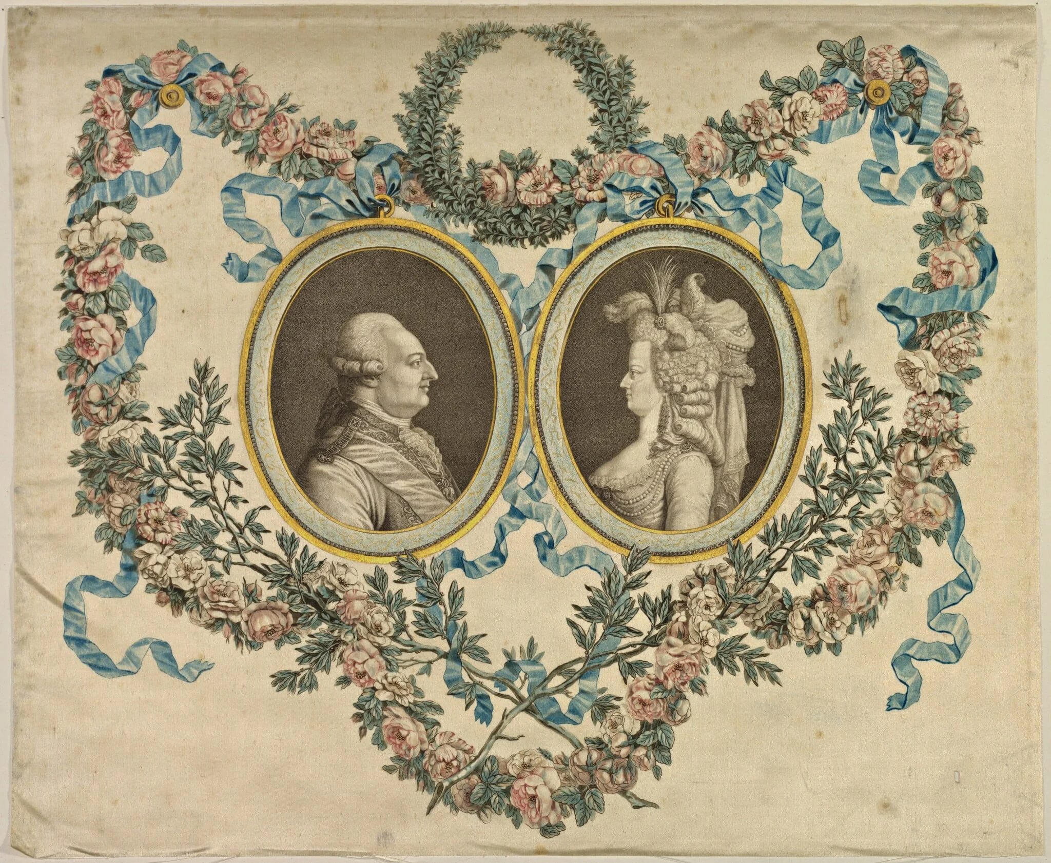 Louis XVI and Marie-Antoinette, detail