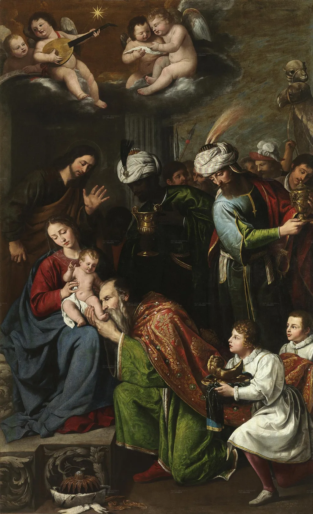 The Adoration of the Magi, by Pedro Núñez del Valle, oil, 1631