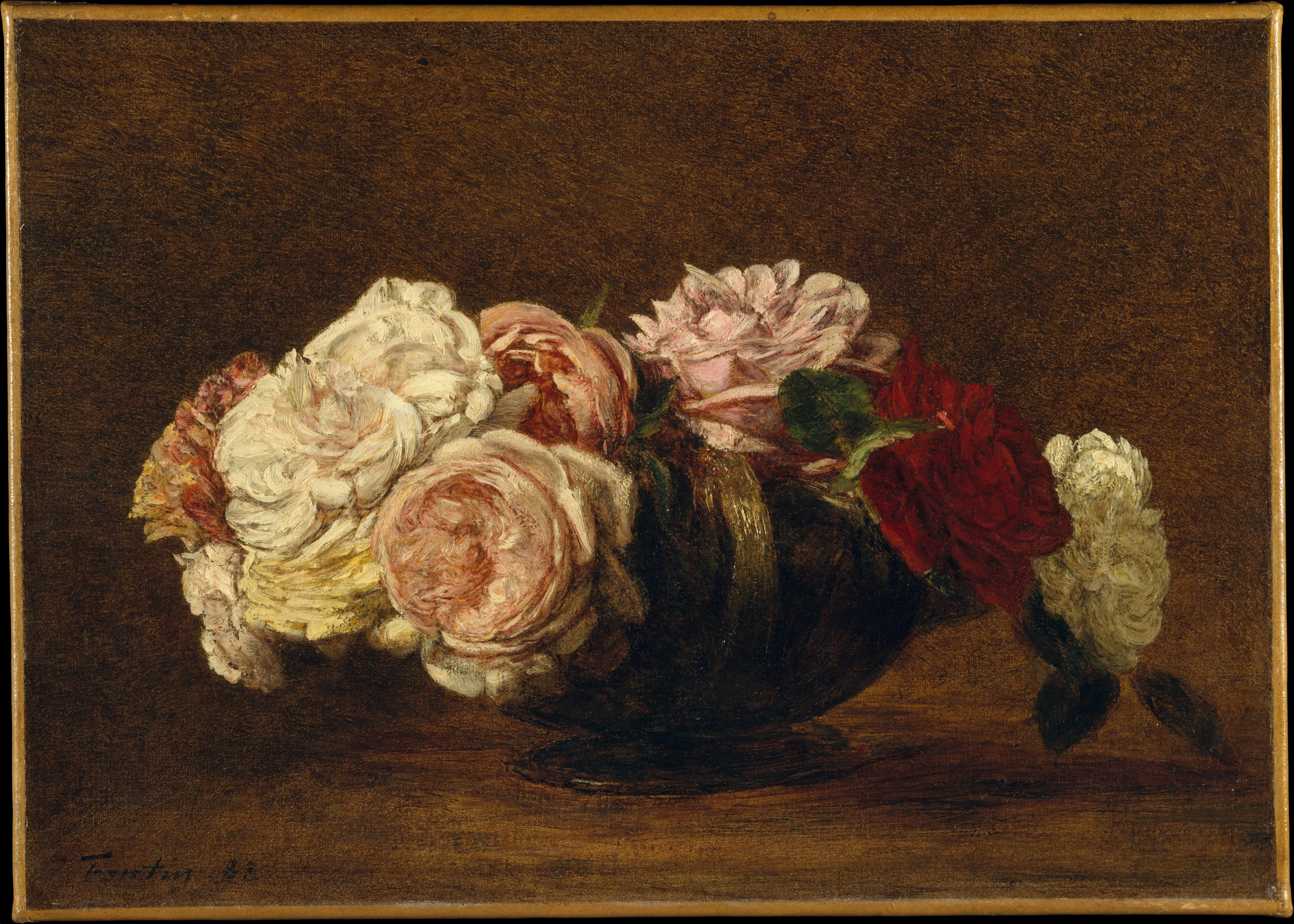 Roses in a Bowl, detail