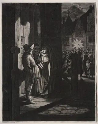 Star of Kings,  A Night Piece, by Jan Jansz van de Velde, 1630