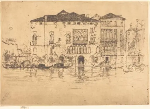 The Palaces, by James McNeill Whistler, ink, 1880