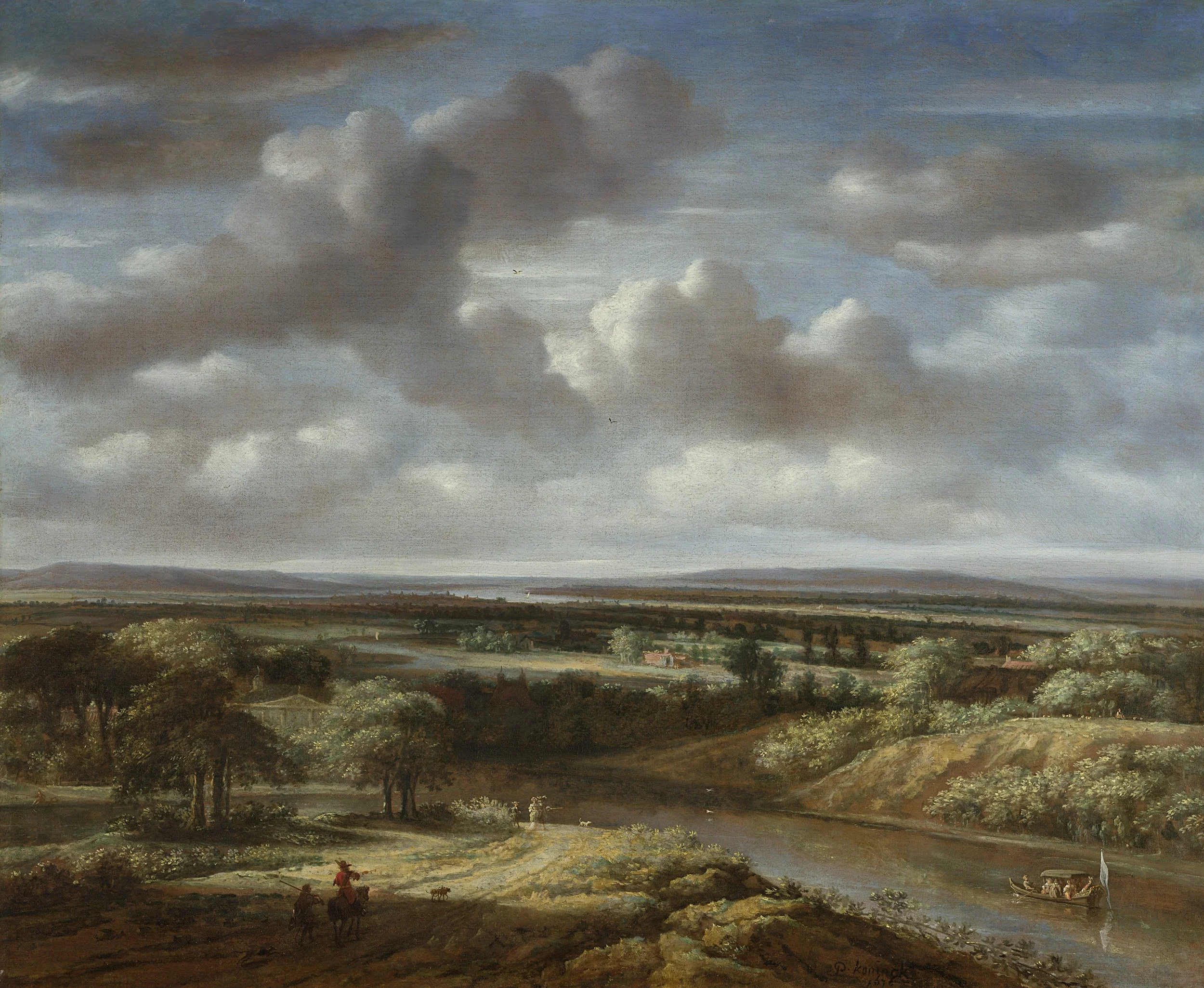 River landscape, detail