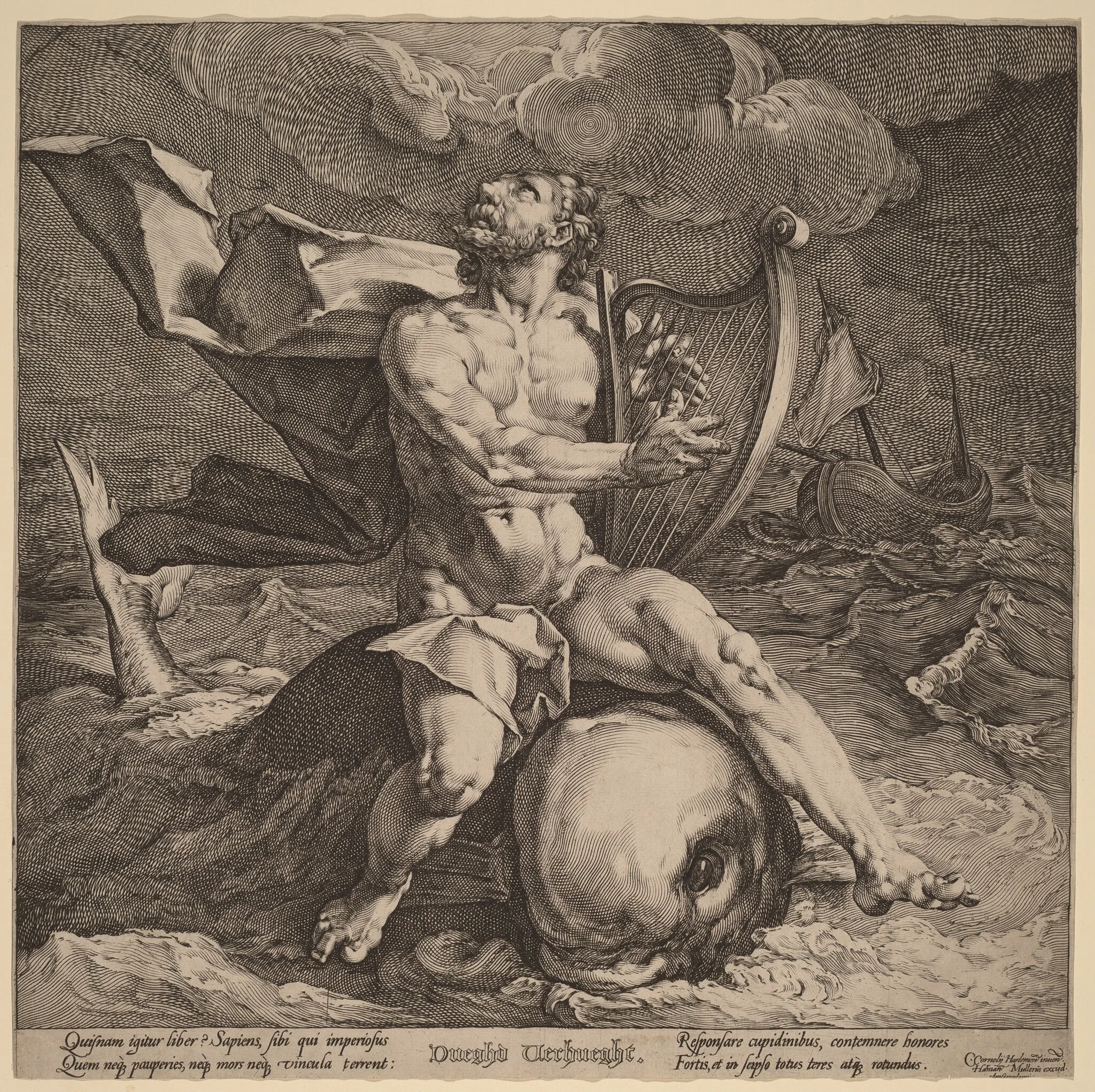 Arion on a Dolphin, detail