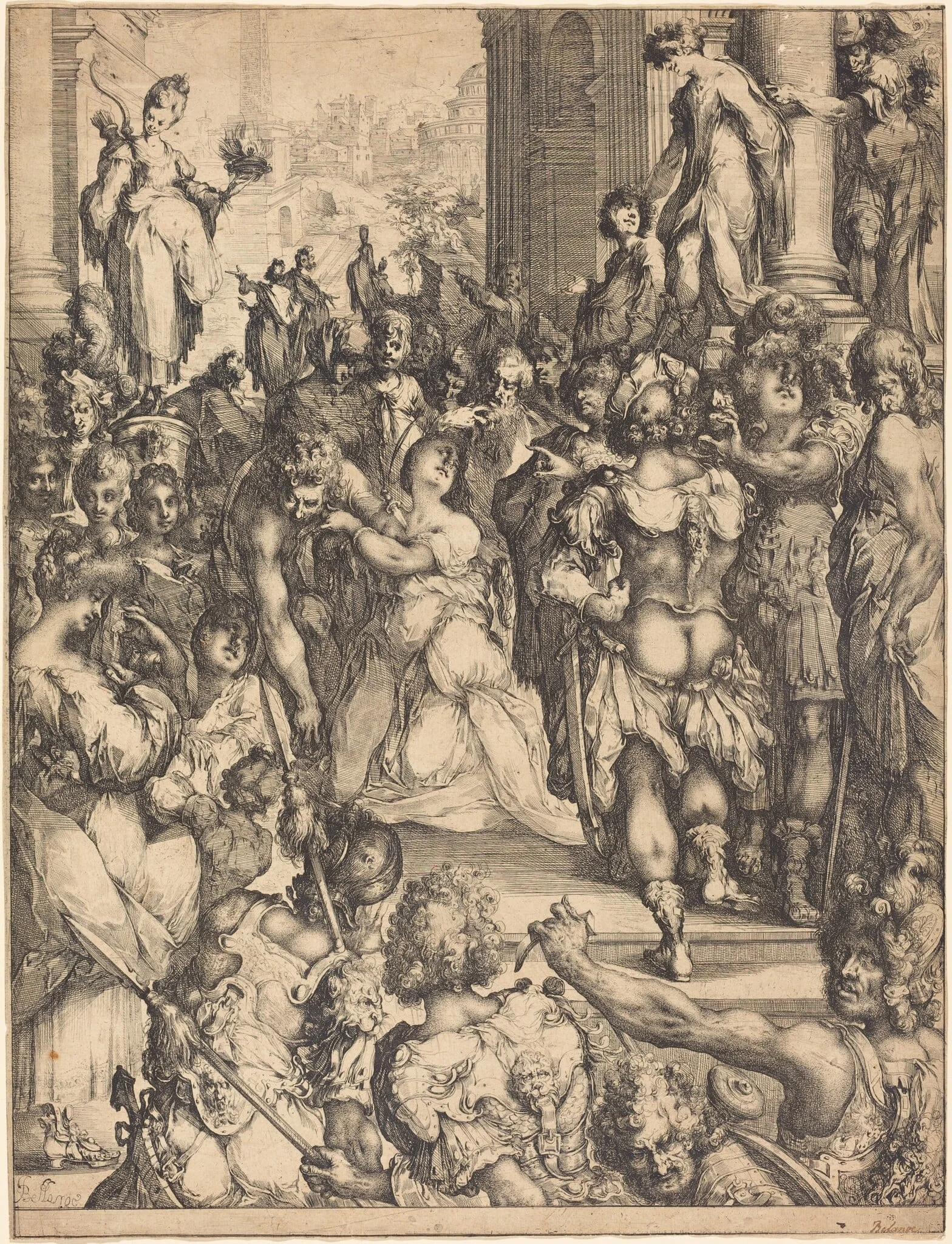 Martyrdom of Saint Lucy, detail