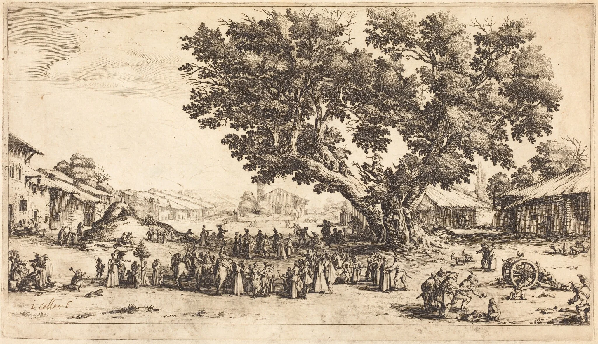 The Fair at Xeuilley, detail