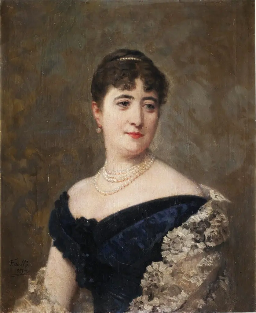 Purificación Fontán, marquesa del Pazo de la Merced, by Federico de Madrazo y Kuntz, oil, 1893