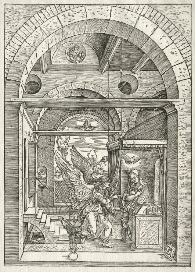 Life of the Virgin: The Annunciation, detail