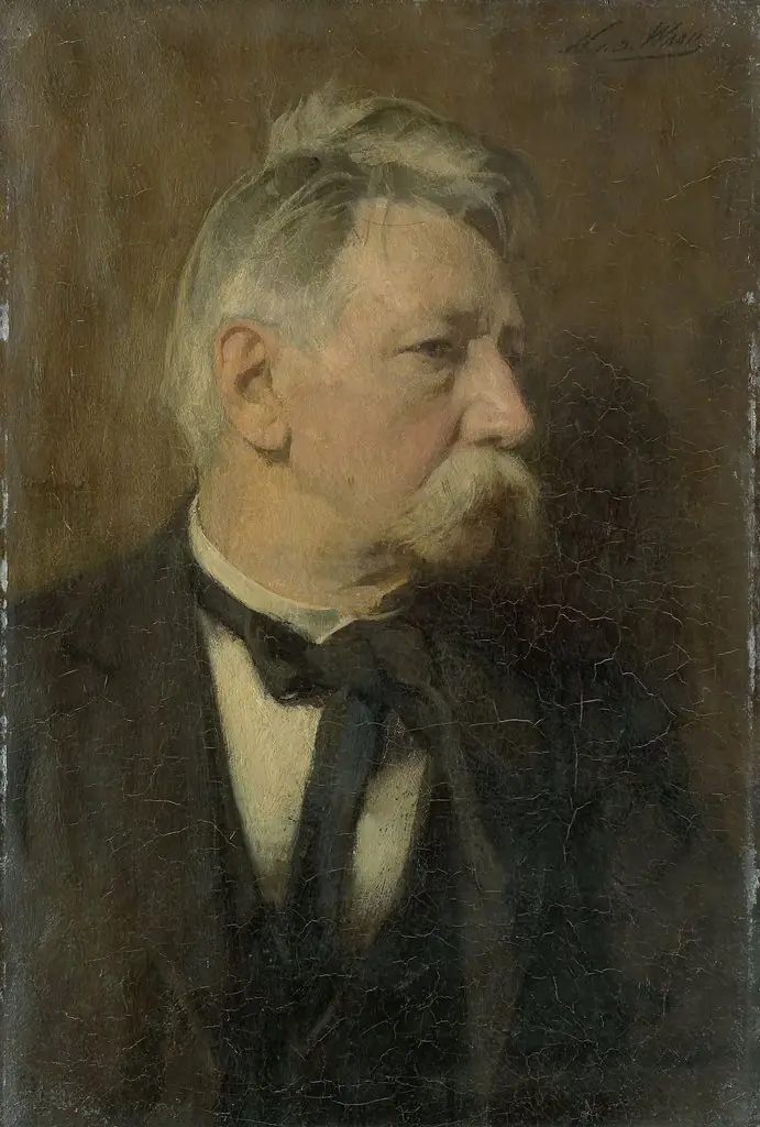 Willem Steelink II (1856-1928). Graficus, by Nicolaas van der Waay, oil, 1908