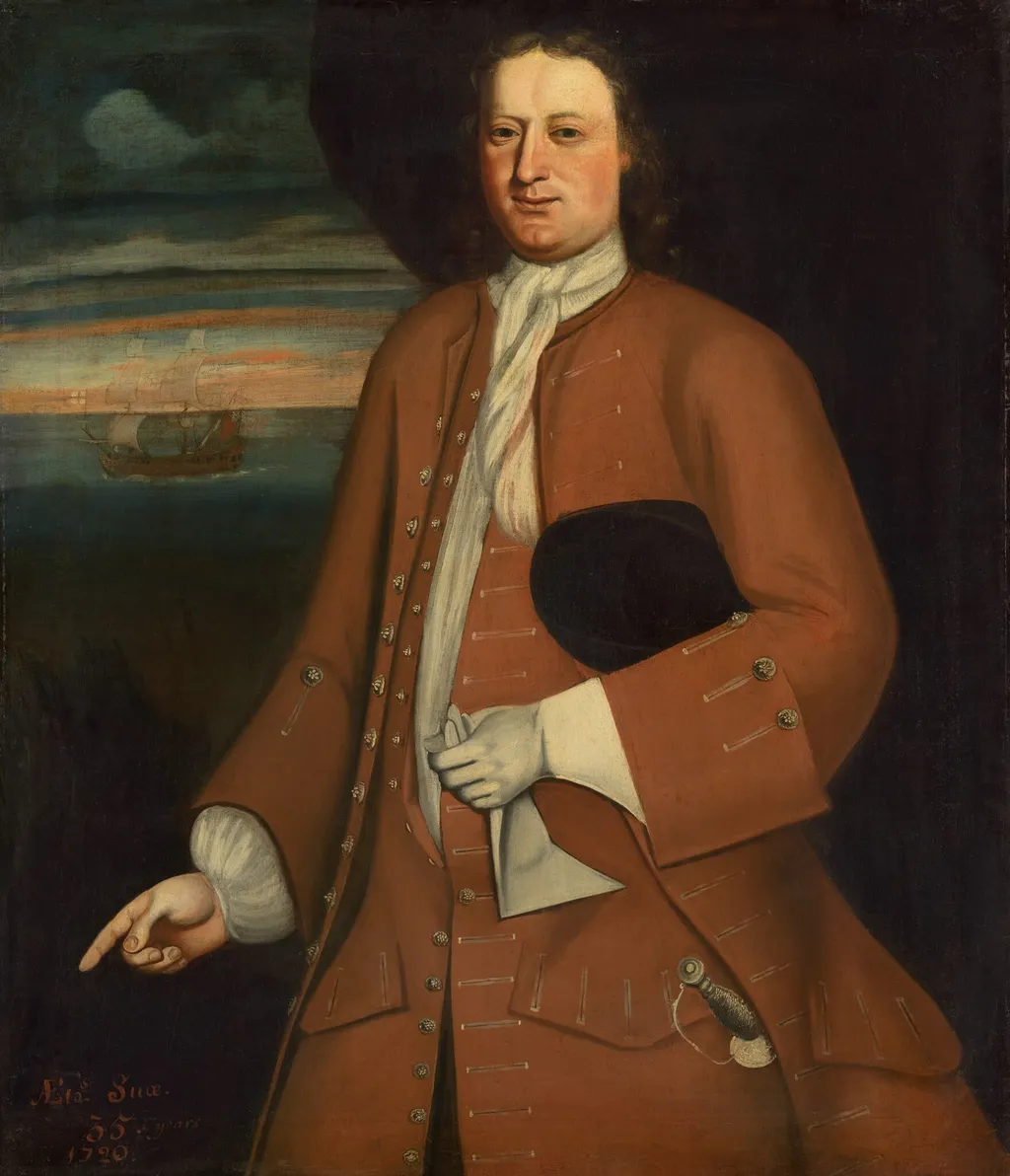 Mr. Willson, by The Schuyler Limner, oil, 1720