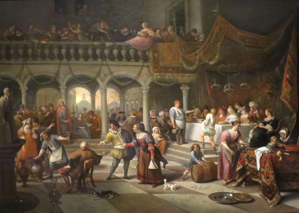 Marriage at Cana, by Jan Steen, oil