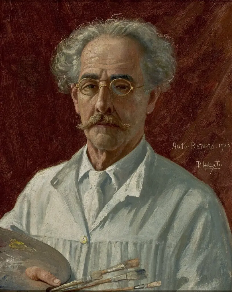 Autorretrato, by Benedito Calixto, oil, 1923