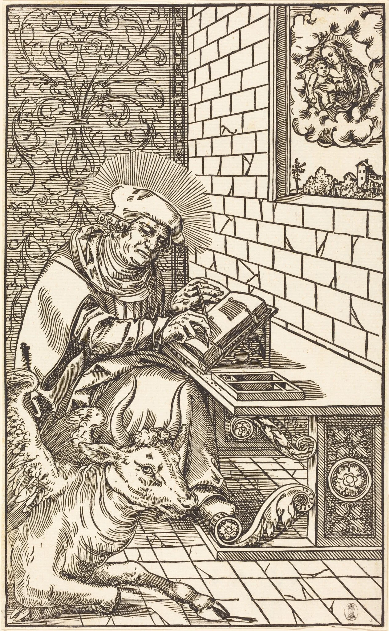 Saint Luke, detail