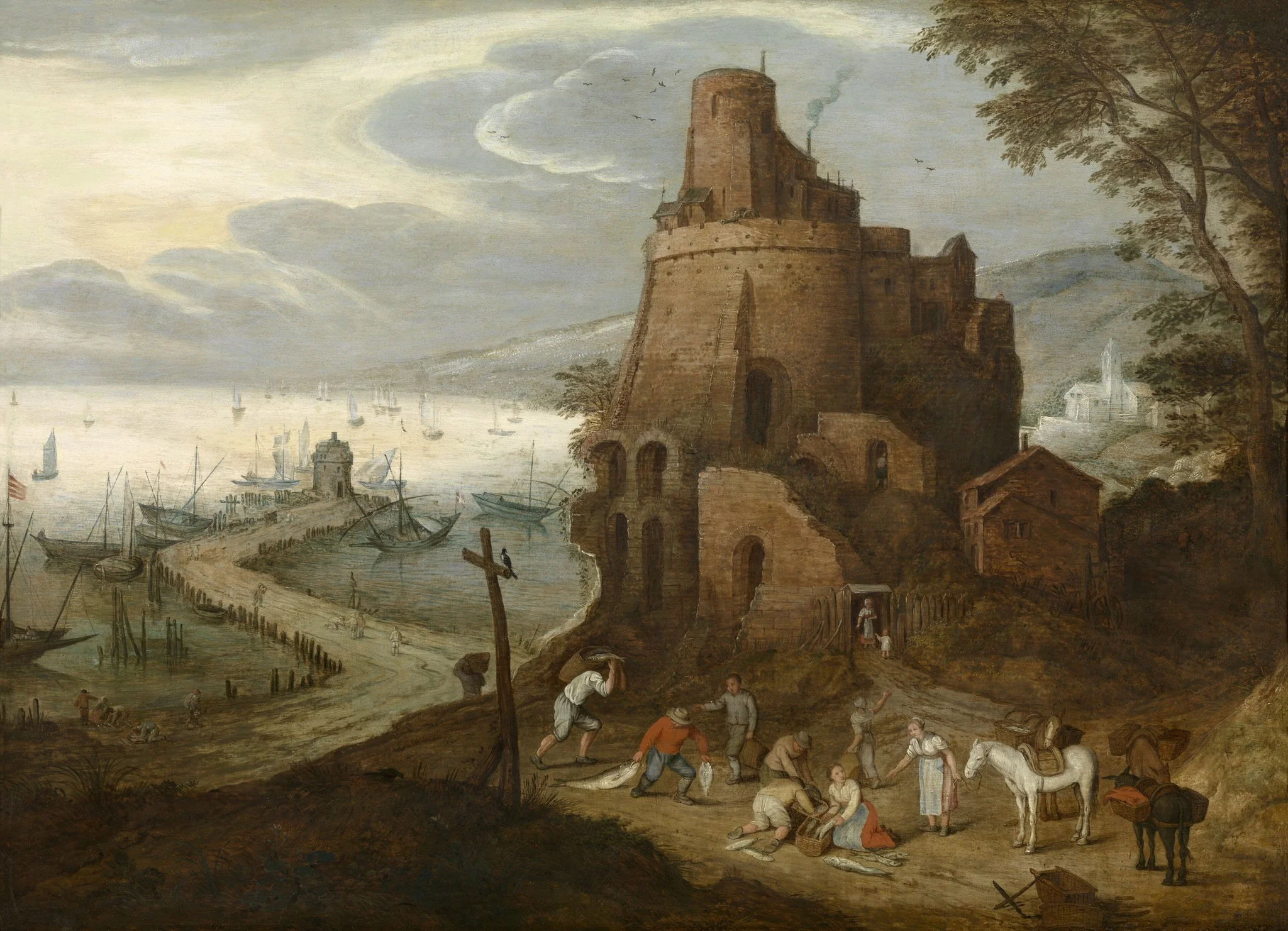 Return from the Fishing, detail