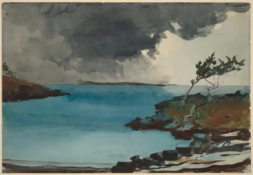 The Coming Storm, by Winslow Homer, graphite, 1901