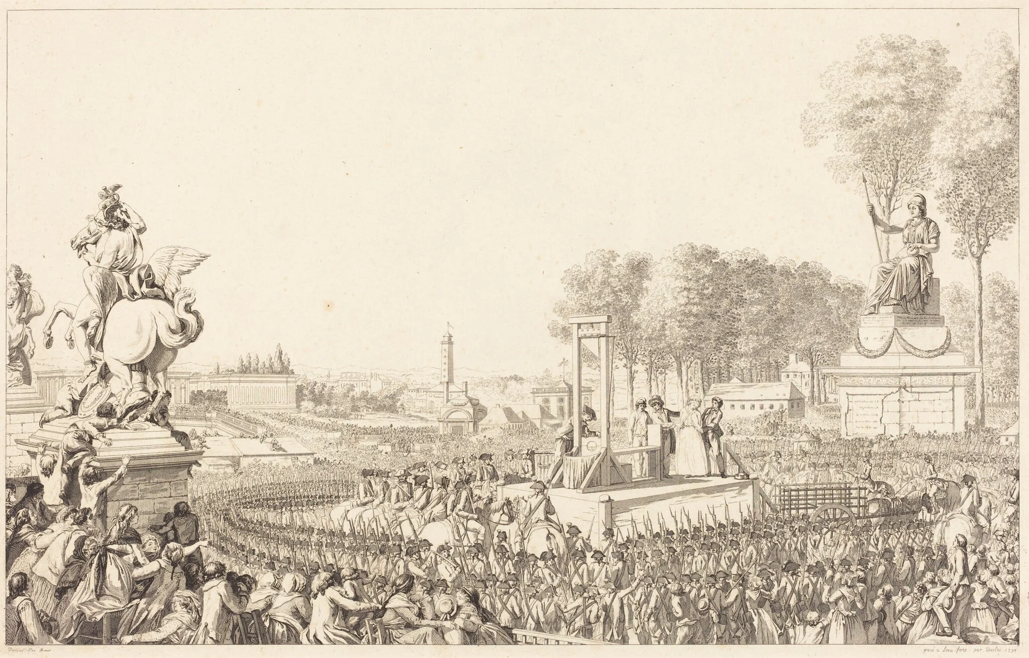 Journée du 16 Octobre 1793 [exécution de Marie-Antoinette], detail