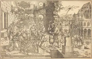 The Adoration of the Shepherds, by Master of the Adoration of the Shepherds, ink, 1535