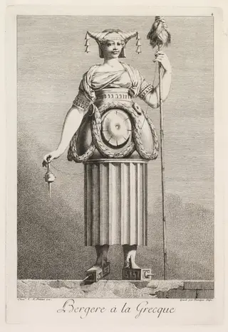 Shepherdess in the Greek Style, Plate 4, by Benigno Bossi, 1771