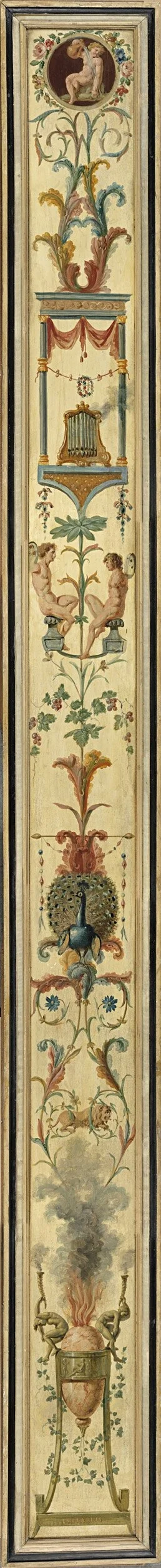 January, with the Sign of Aquarius, detail