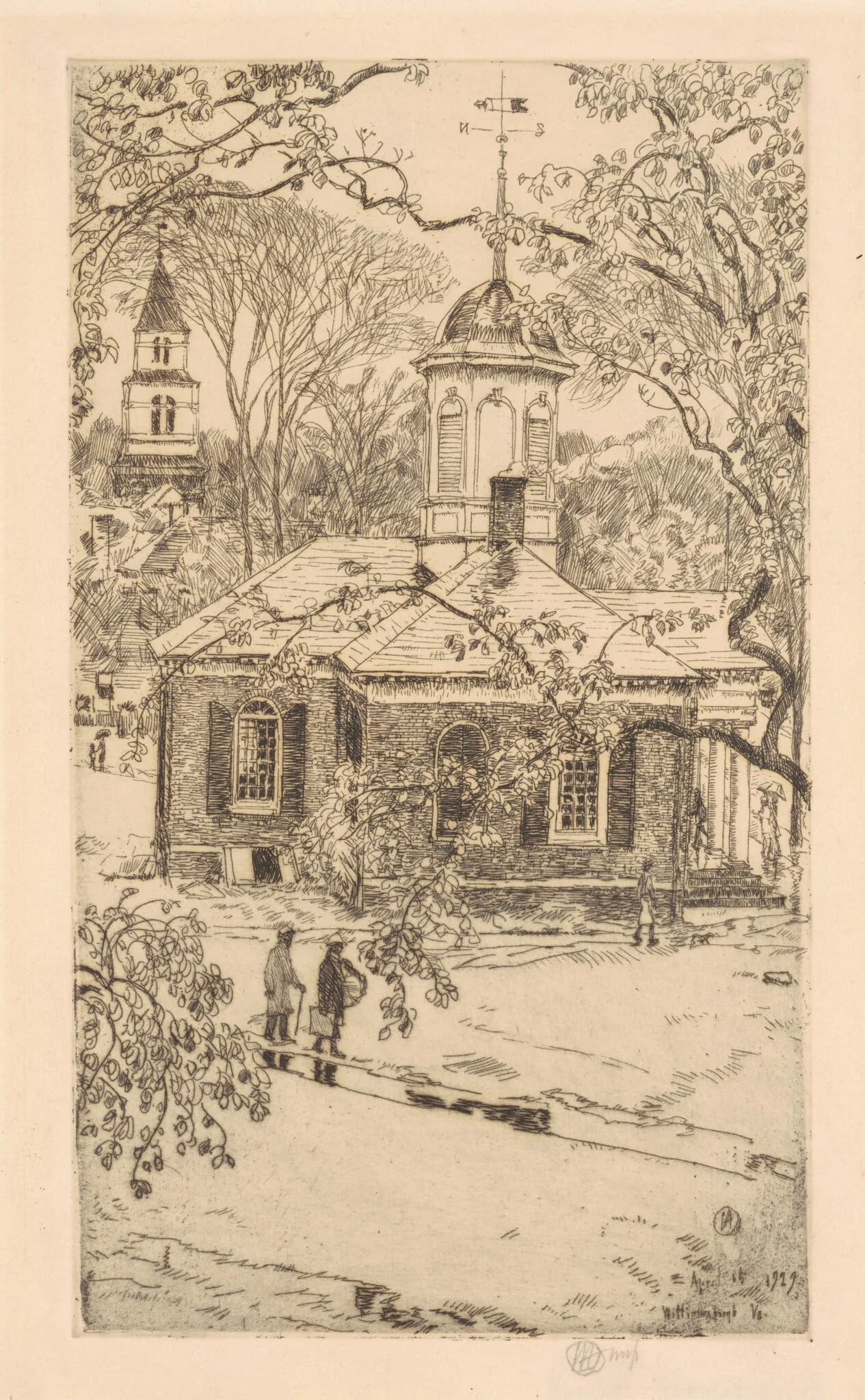 Rainy Day, Williamsburg, Virginia, detail