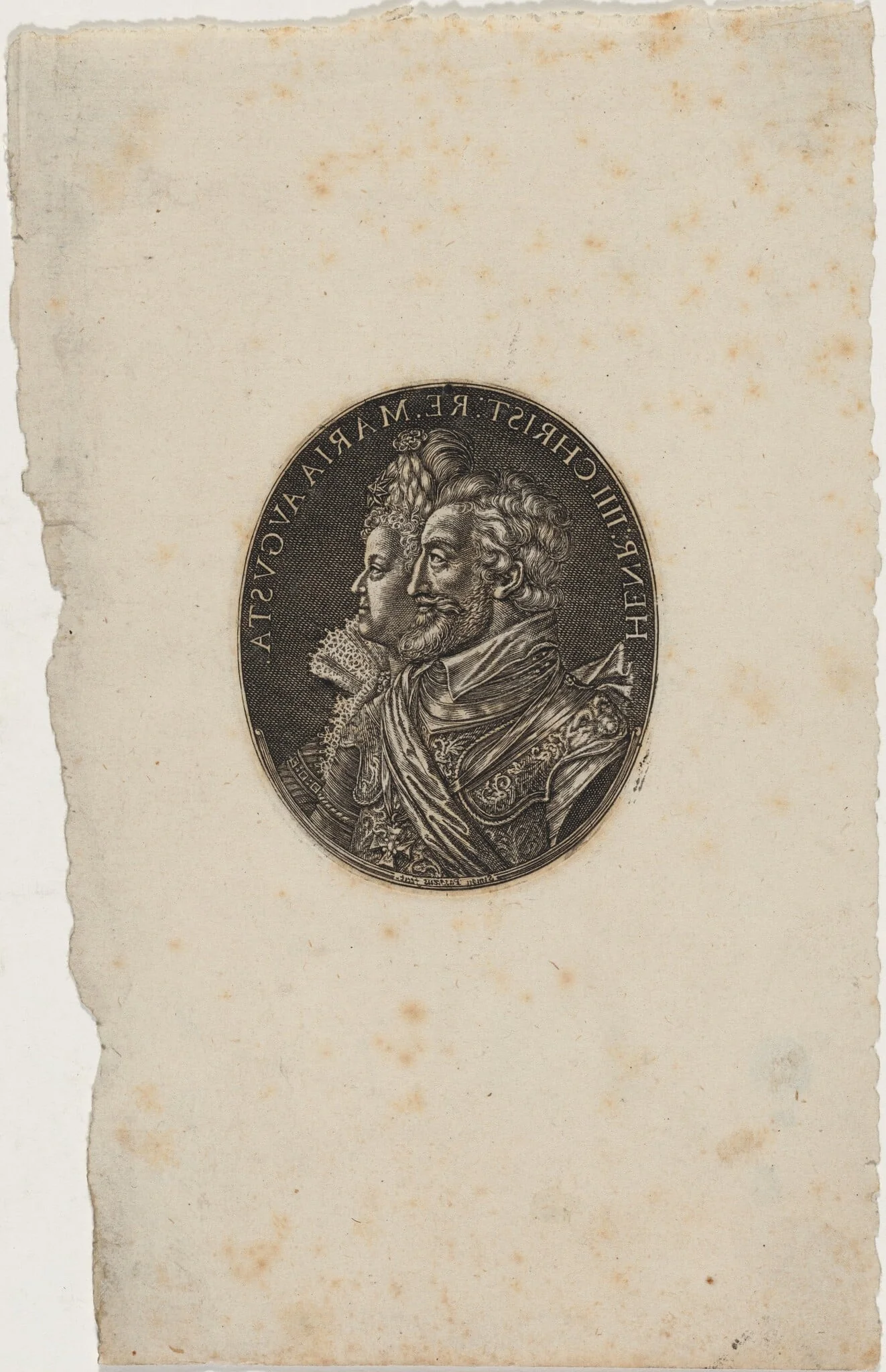 Henry IV and Maria de Medici, detail