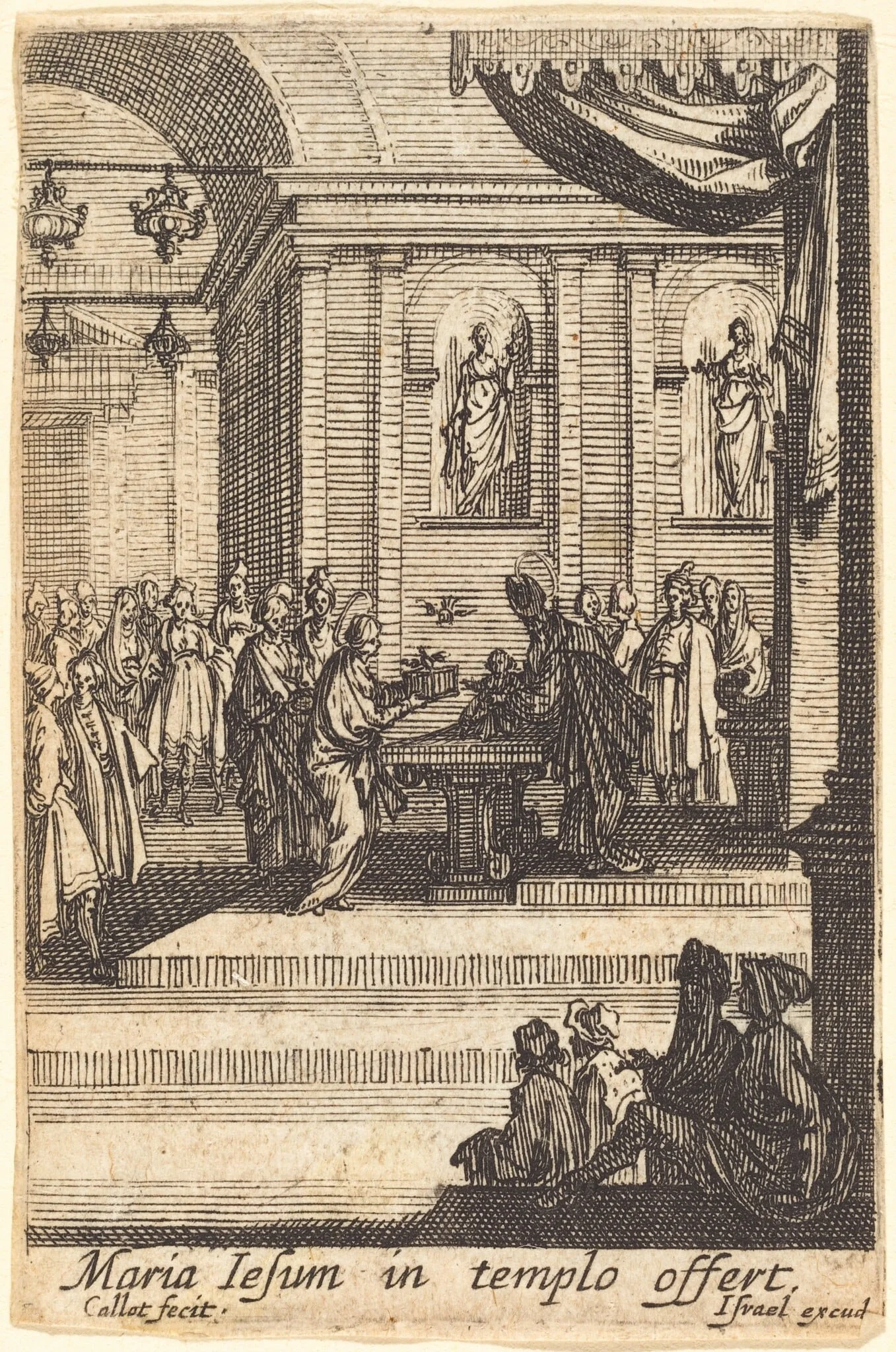 The Virgin Presents Jesus at the Temple, detail