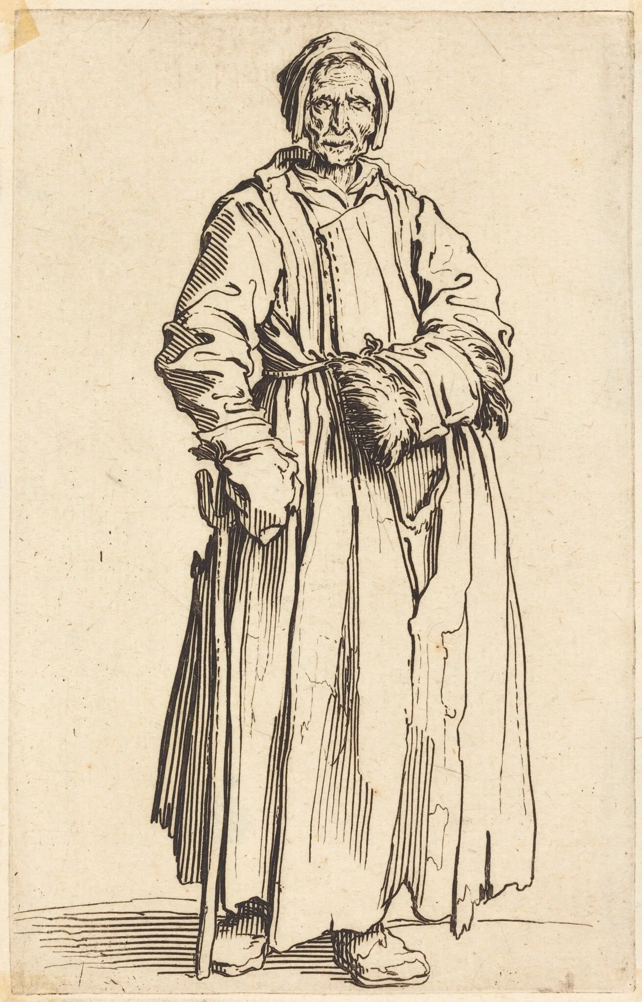 One-Eyed Woman, detail
