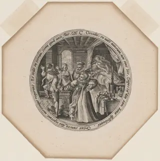 C: One Hundred Years, by Crispijn van de Passe I, ink, 1599