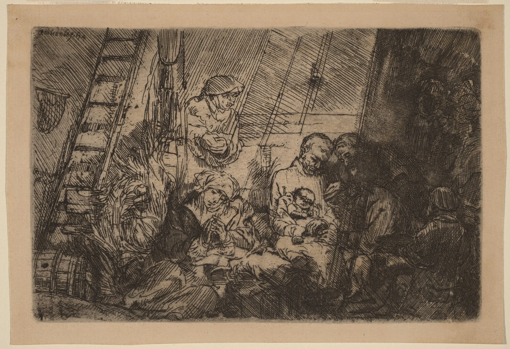 The Circumcision in the Stable, detail