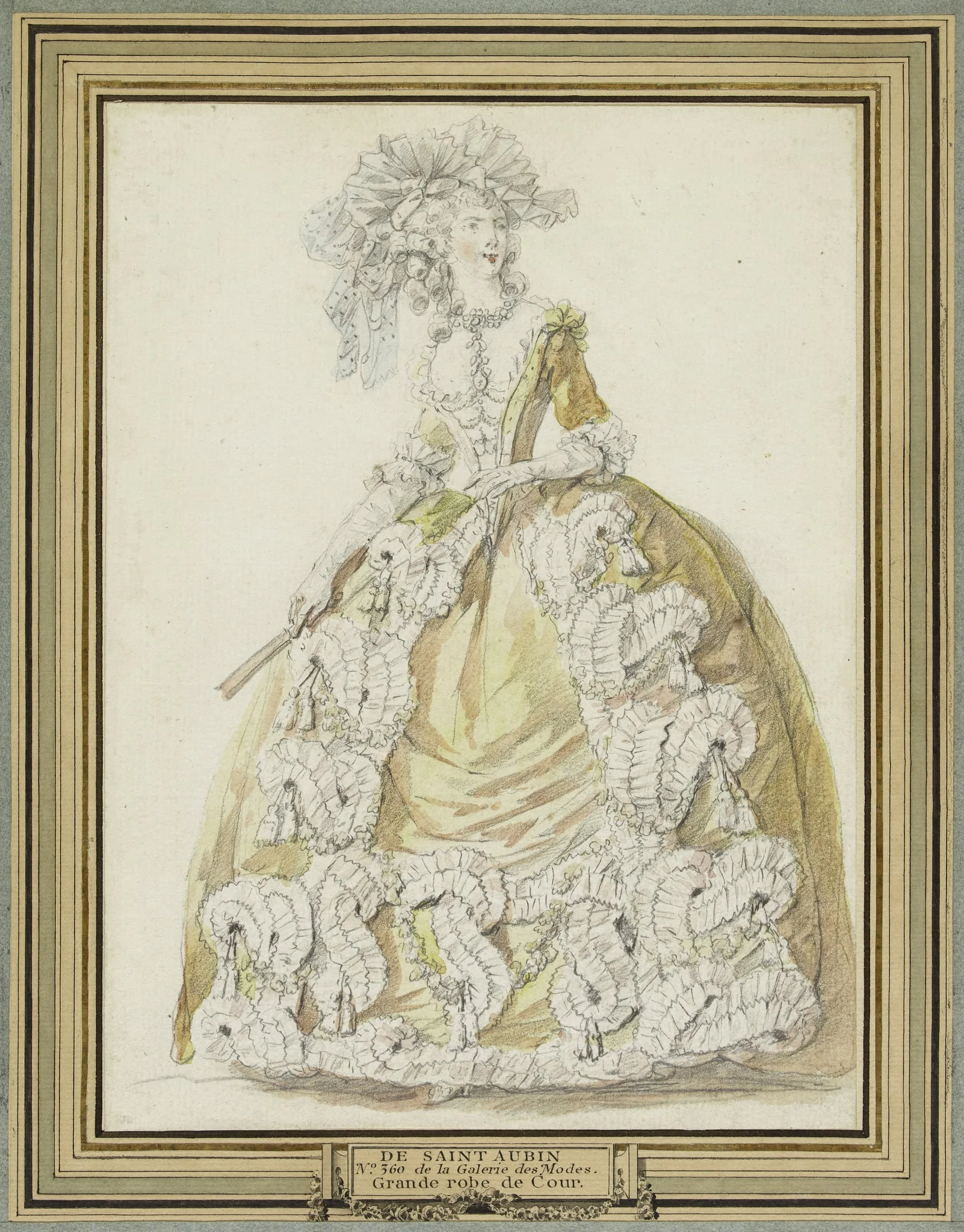 Grande robe de cour, detail