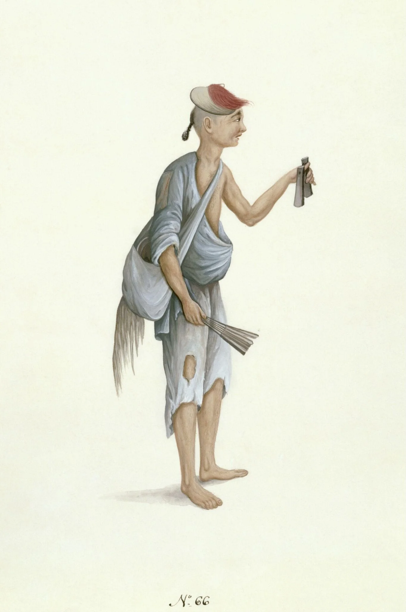 A Beggar, detail