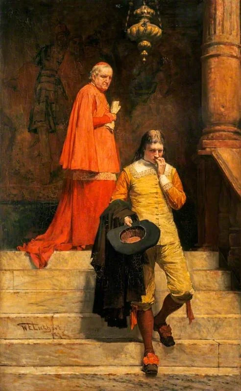 Gil Blas and the Archbishop of Granada (from Lesage's 'The Adventures of Gil Blas de Santillane'), detail