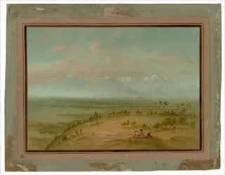View of the Pampa del Sacramento, by George Catlin, oil, 1862