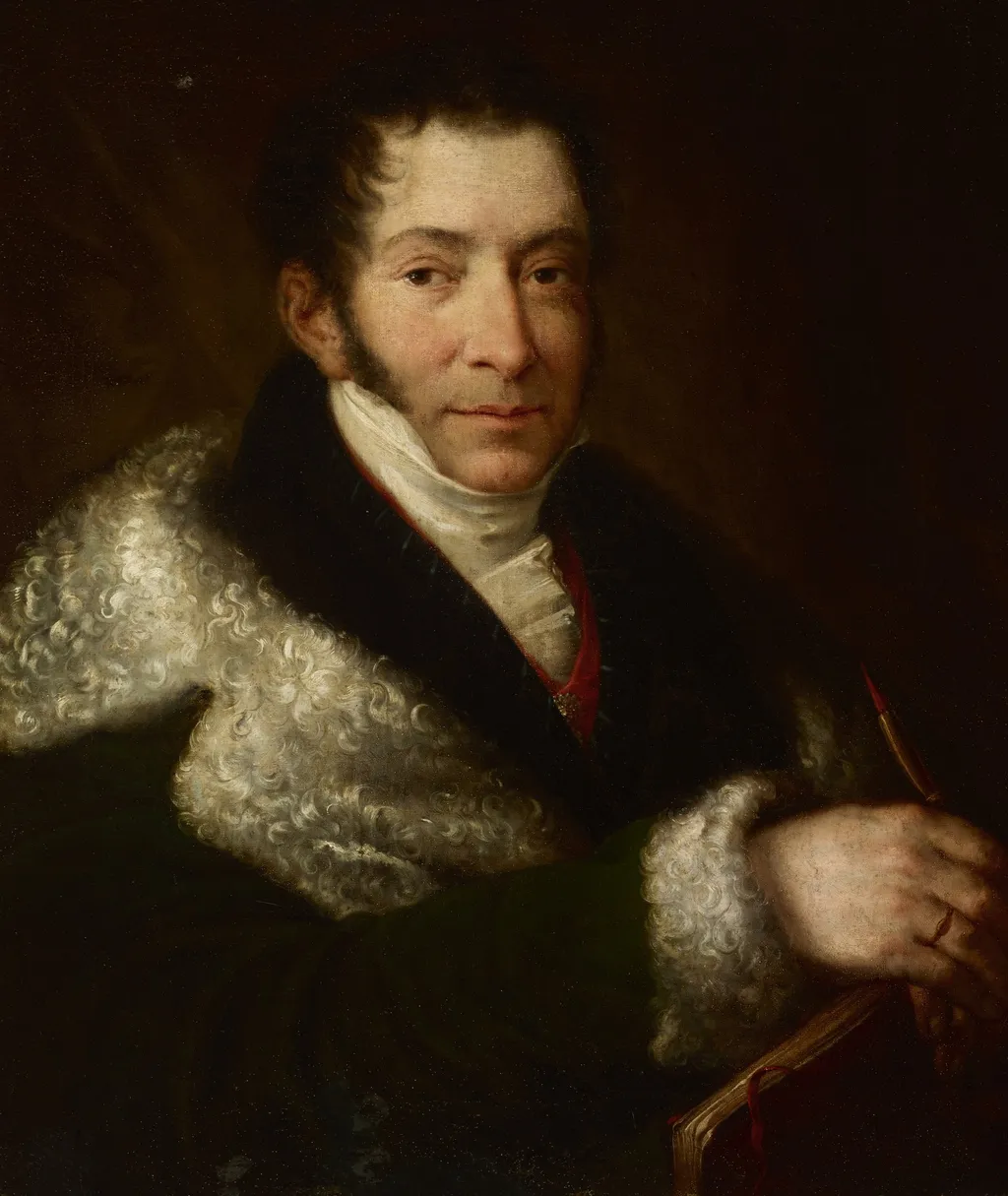 Portrait of Józef Brodowski, by Rafał Hadziewicz, oil, 1837