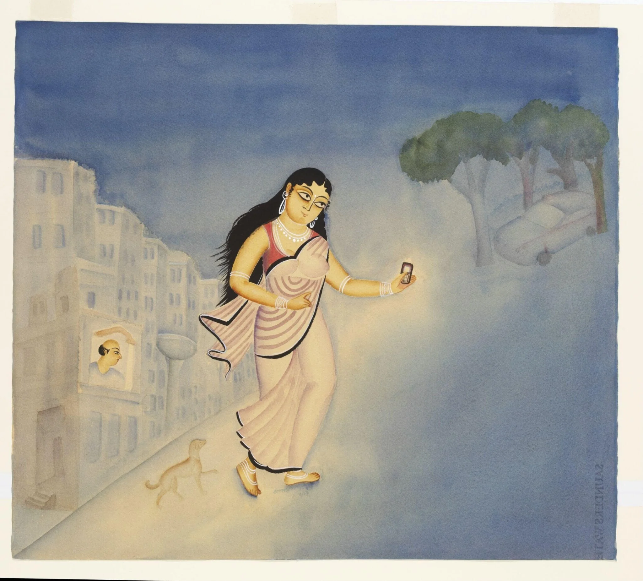 Abhisarika, detail