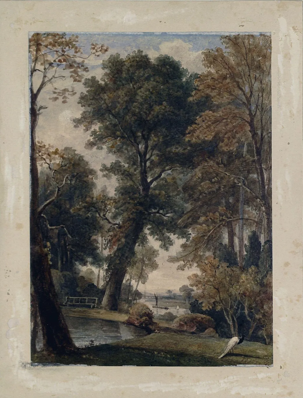 Cassiobury Park, Watford, by John Byrne, watercolor, 1850