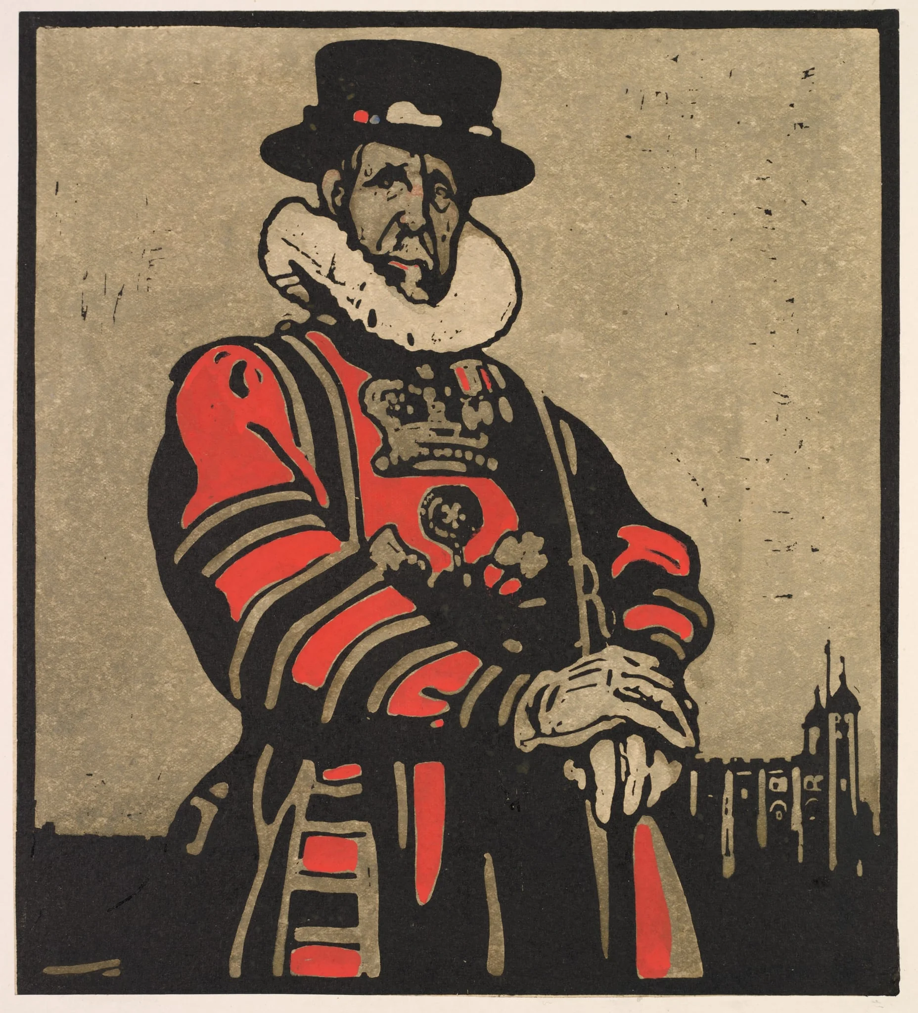 London Types: Beef-eater, detail
