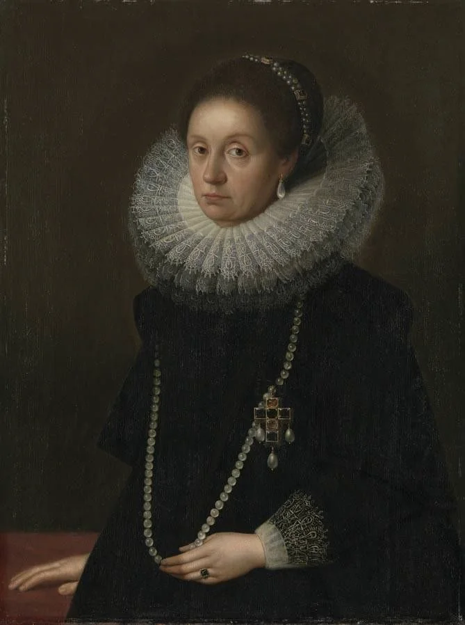 Bildnis der Elisabeth Renata von Lothringen, erste Gemahlin des Kurfürsten Maximilian I. von Bayern (1574-1635), detail