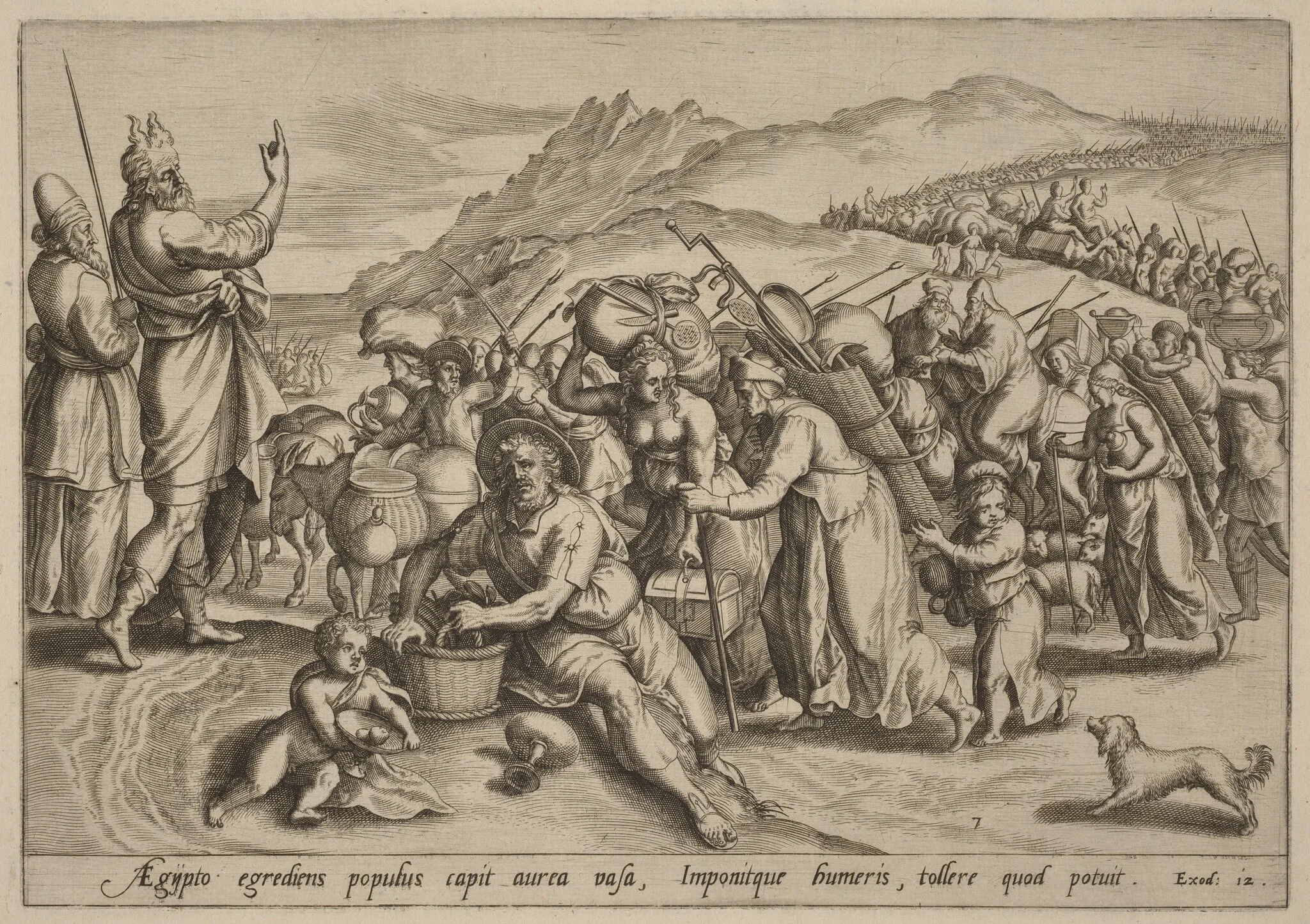 The Exodus from Egypt, detail