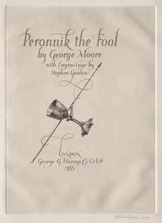Illustration for "Peronnik the Fool":  Peronnik the Fool, by Stephen Gooden, 1933