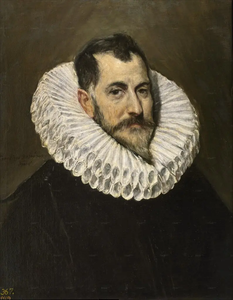 Retrato de un caballero desconocido, by El Greco, oil, 1600