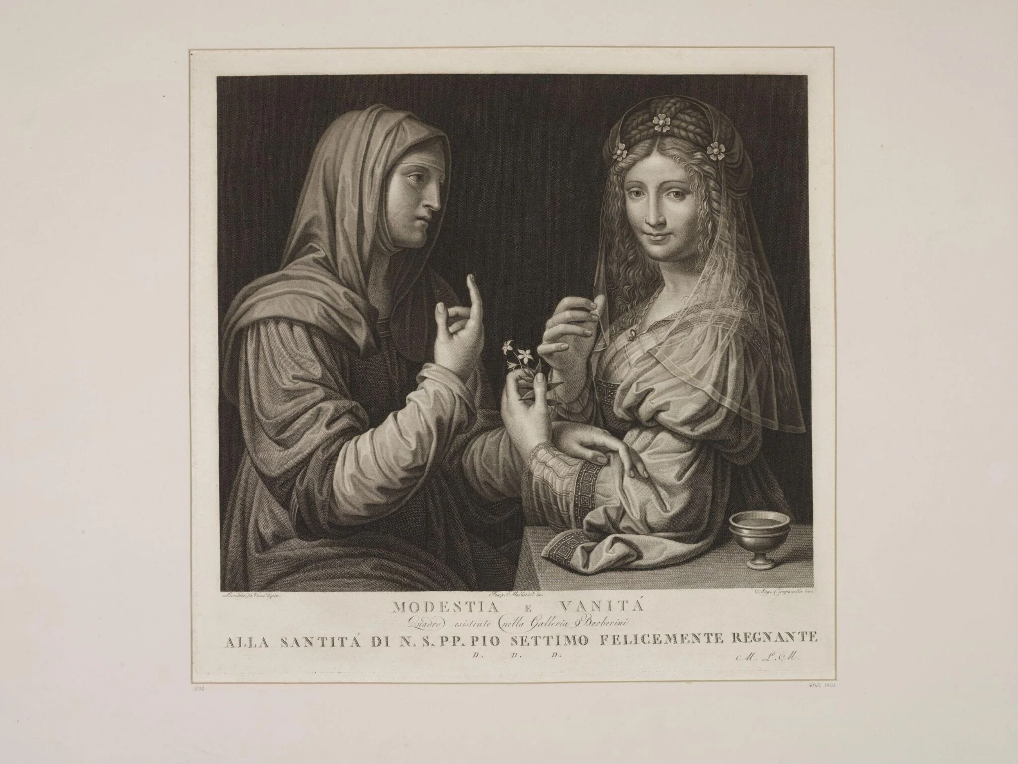 Modesty and Vanity, detail