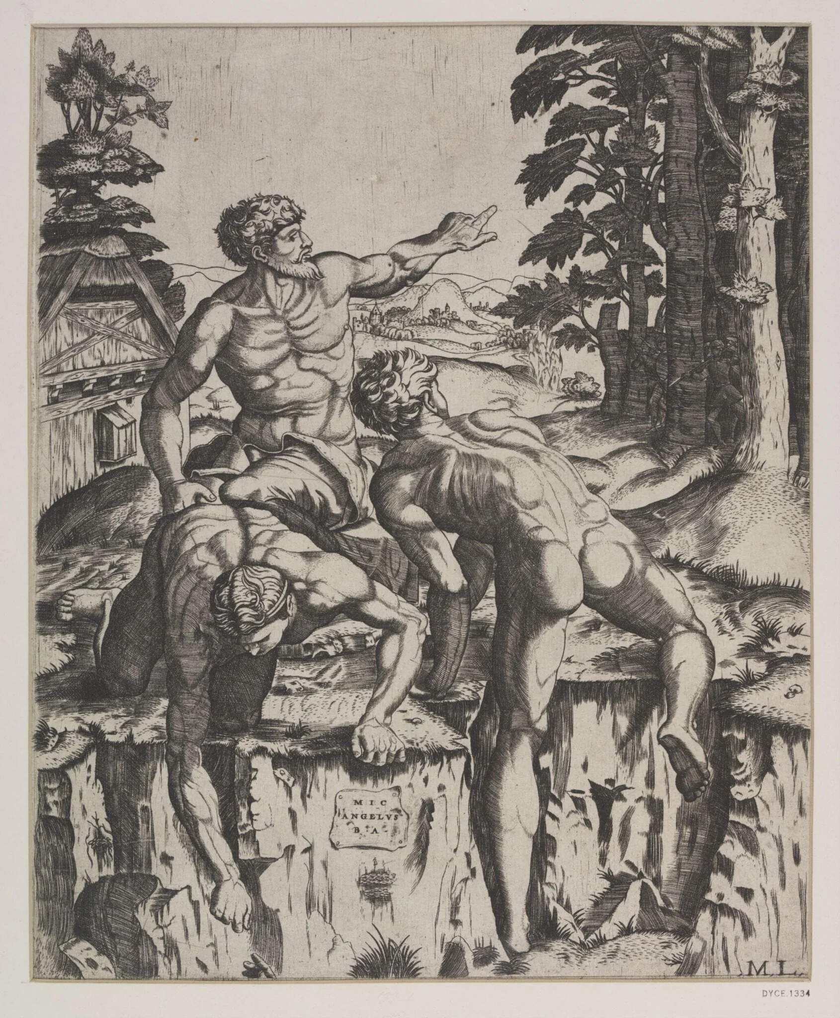 The Bathers, detail